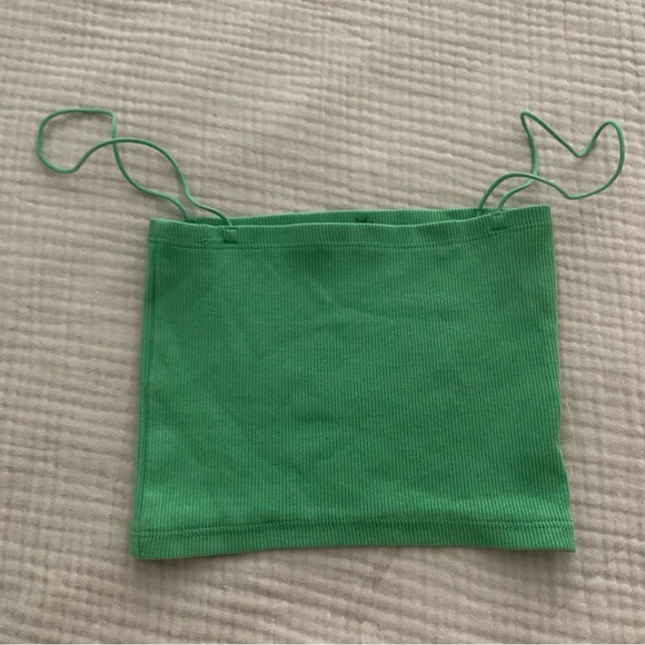 Zara Green Rib Top - Picture 6 of 6